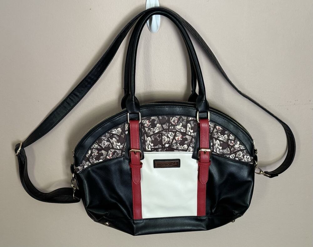 Bradford Exchange Disney Mickey & Minnie Caught in the Moment Handbag Purse Bag